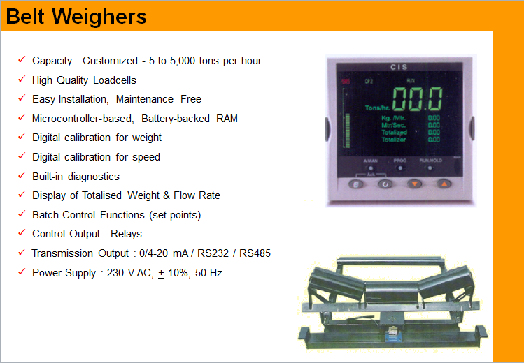Belt Conveyor Weighing System